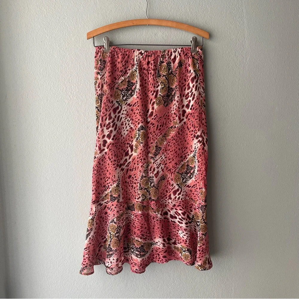 David’s Designs | 90s Y2k Sheer Mixed Print Mermaid Fairy Midi Skirt - Picture 3 of 9